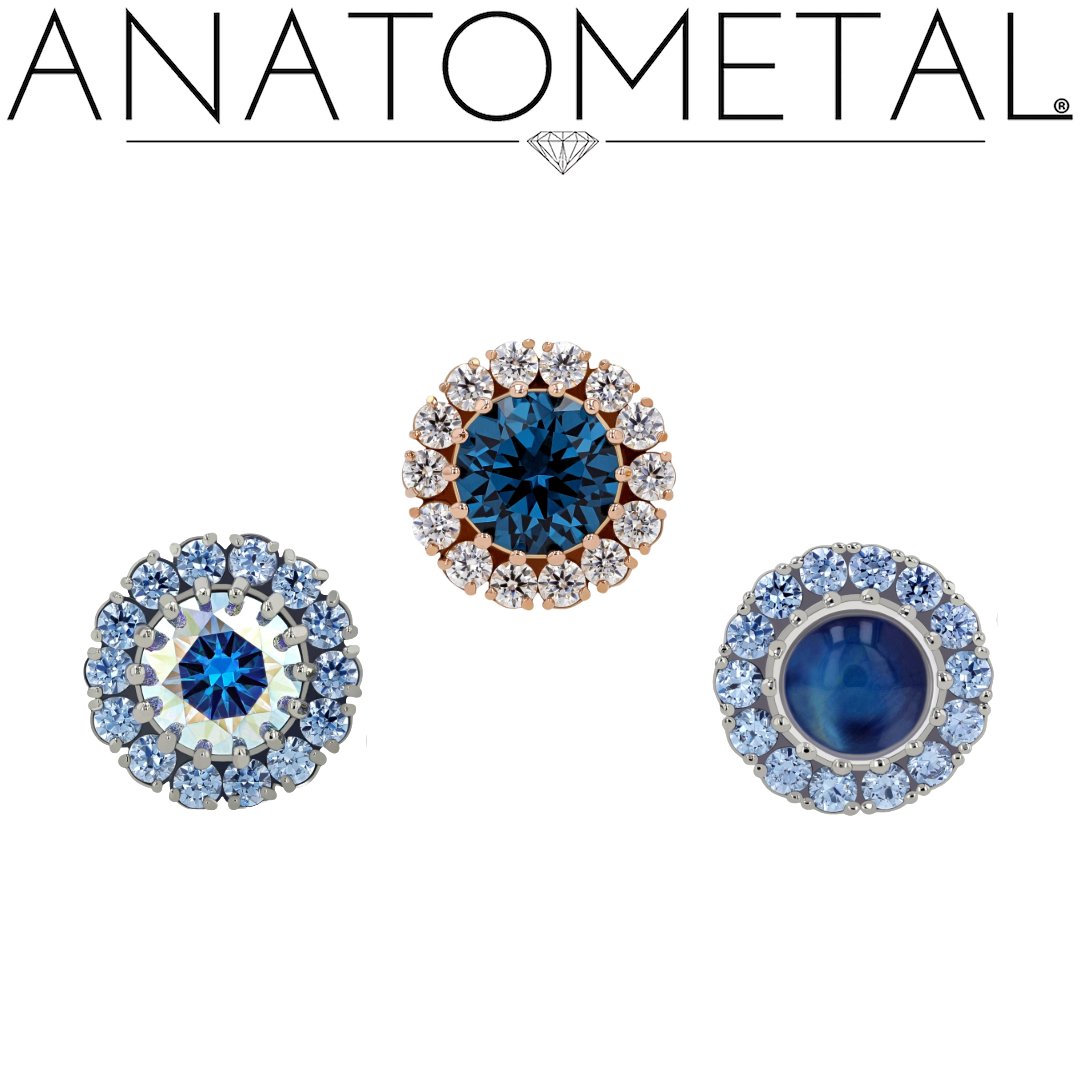 Discover the elegance of our customizable Kofia ends, meticulously crafted in 18k yellow, rose, and white gold. #Anatometalinc #Safepiercing #BodyJewelry #goldjewelry #GenuineGemstones #customerjewelry