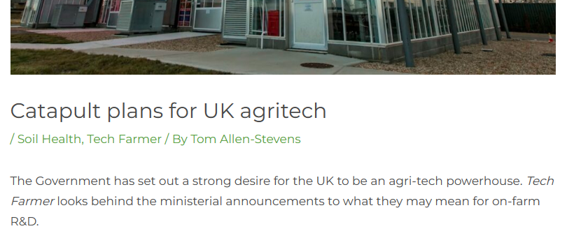 mydirectdriller's tweet photo. Direct Driller Tech Farmer Issue 24, supported by @LloydsBankBiz 

"Catapult plans for UK agritech" by @tomallenstevens 

Read more, here: https://t.co/jUeAHYVaQI

#directdriller #techfarmer #regenag https://t.co/nPgWxh2zMm