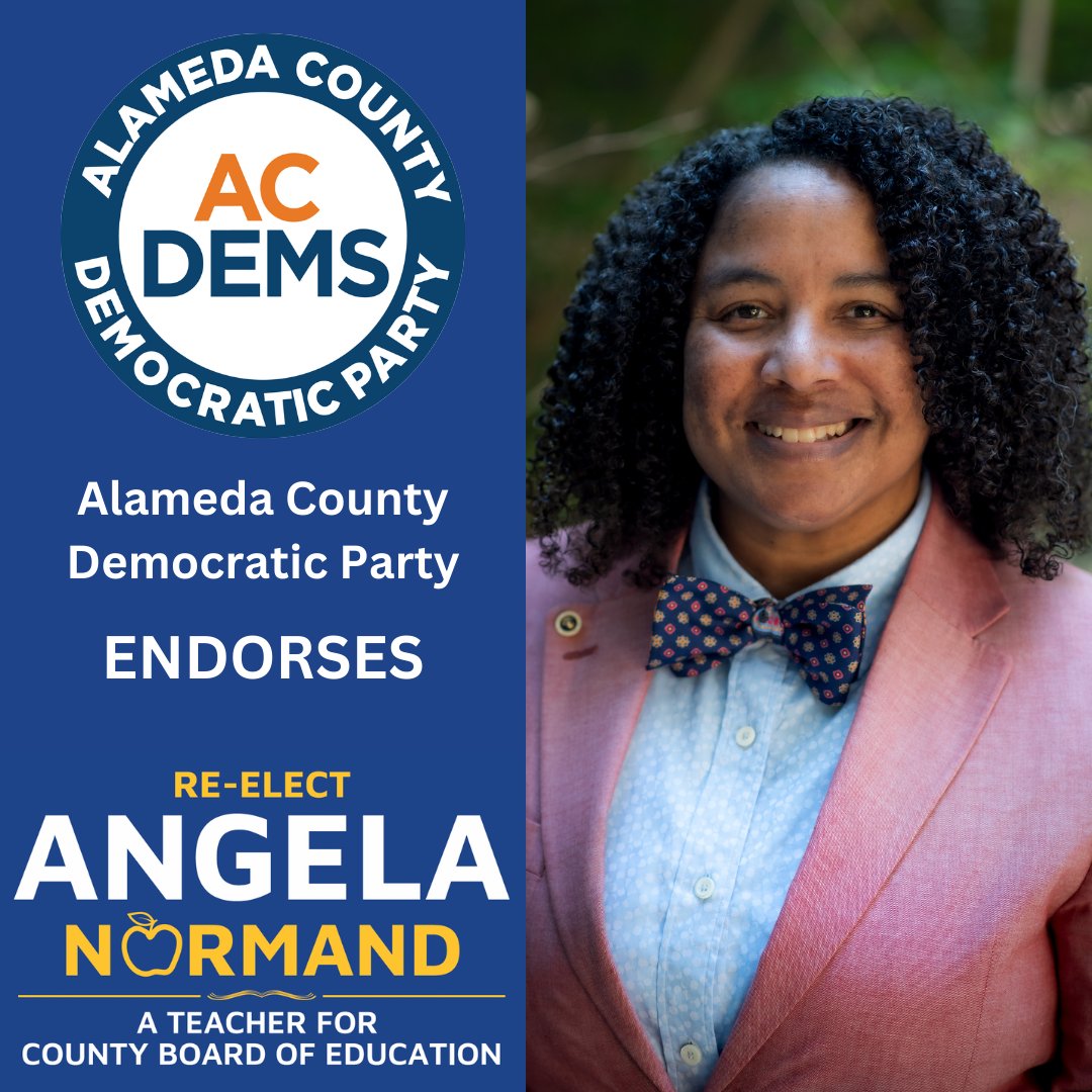 ENDORSEMENT ALERT! 🚨I am grateful to announce that our campaign has received the endorsement of  <a href="/AlamedaCoDem/">Alameda County Democratic Party</a>! We remain committed to continued collaboration, progress, and ensuring every student's success. Together, let's build a brighter future for our schools and community!