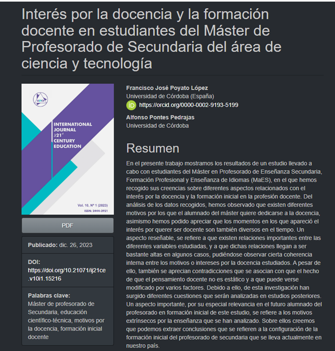 International Journal for 21st Century Education tweet media