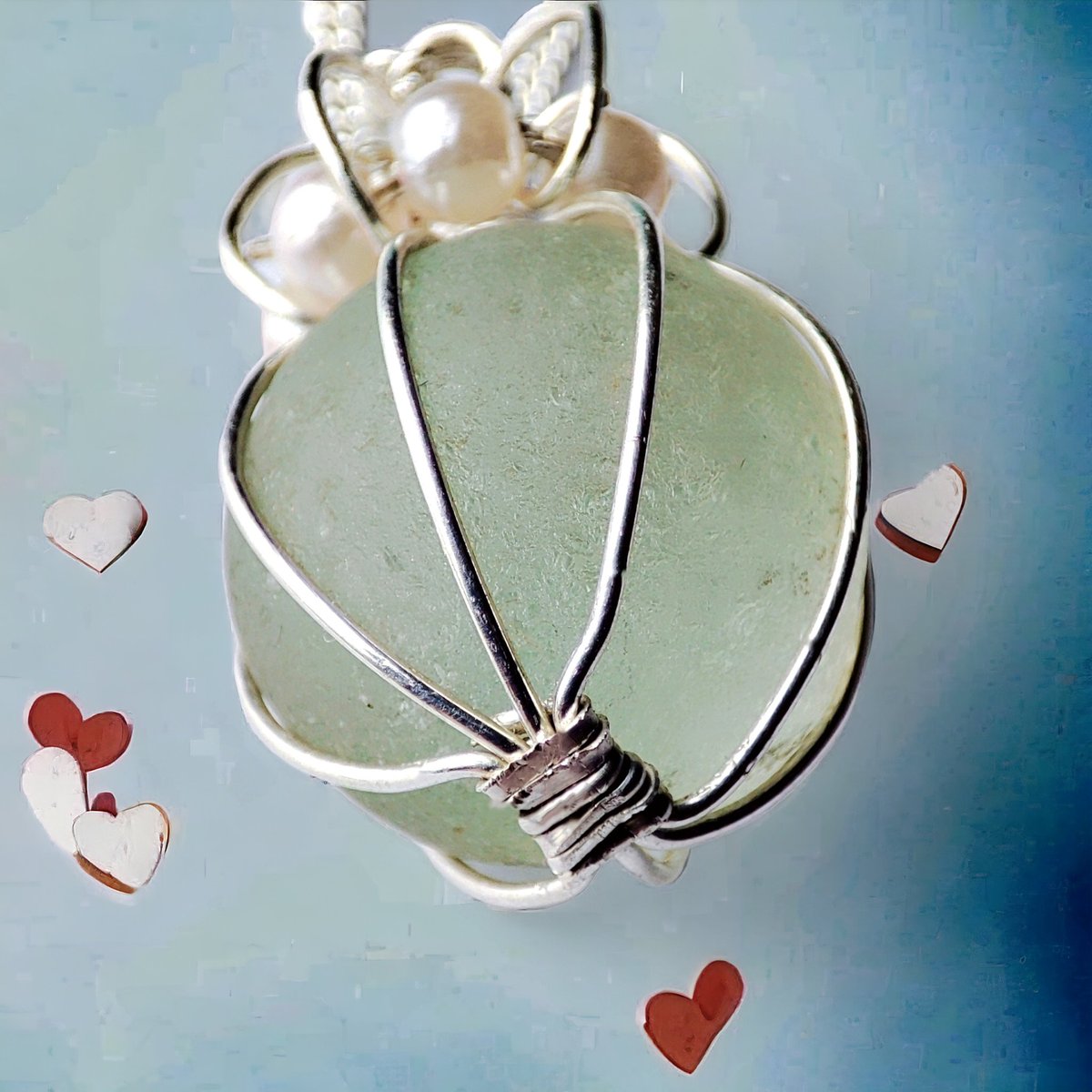 Coming tomorrow to our Etsy shop Sterling Silver 935 wire wrapped Sea Marble x 💚💙🤍
#craftmakersuk #TheCraftersUk #HandmadeHour #UKGiftAM #EarlyBiz #shopindie #UKGiftHour #Craftsuk #seamarble #craftbizparty #etsyfinds #womaninbizhour #twistedthreadsukshop #seaglass