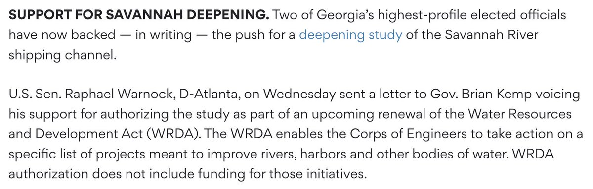 I’m a Savannah native, so I know well how vital the Port of Savannah is to our state & economy.

That’s why I’m committed to working with @GaPorts & state leaders from both sides of the aisle to deepen our port & keep it strong as global markets grow more competitive.