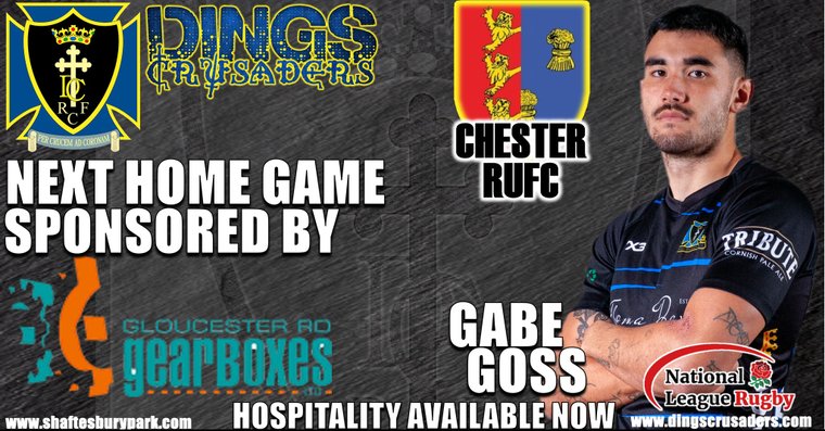 Thank you to @gloucesterroadgearboxes who are sponsoring the next Dings Crusaders home fixture against Chester. Hospitality is now available to book Contact Cariad: commercial@dingsrugby.co.uk #UpTheDings dingscrusaders.com/news/dings-v-c…