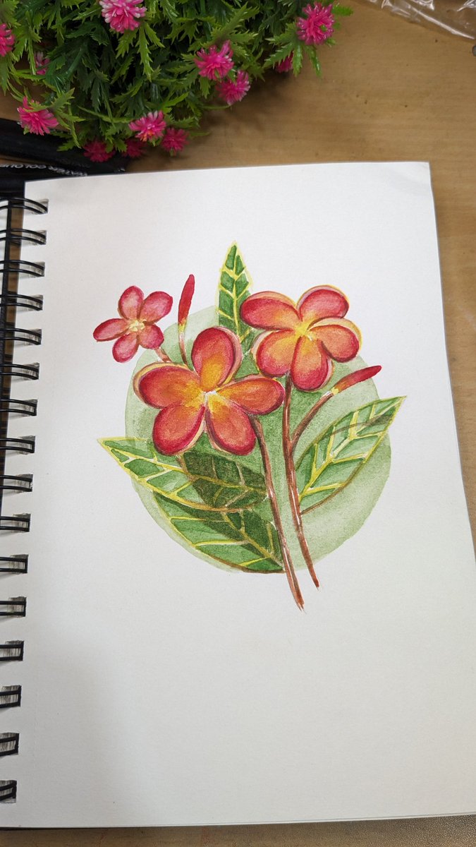 Another try .. #floral #watercolorpainting #painting #colorartideas #flowers #HappyNewYear2024