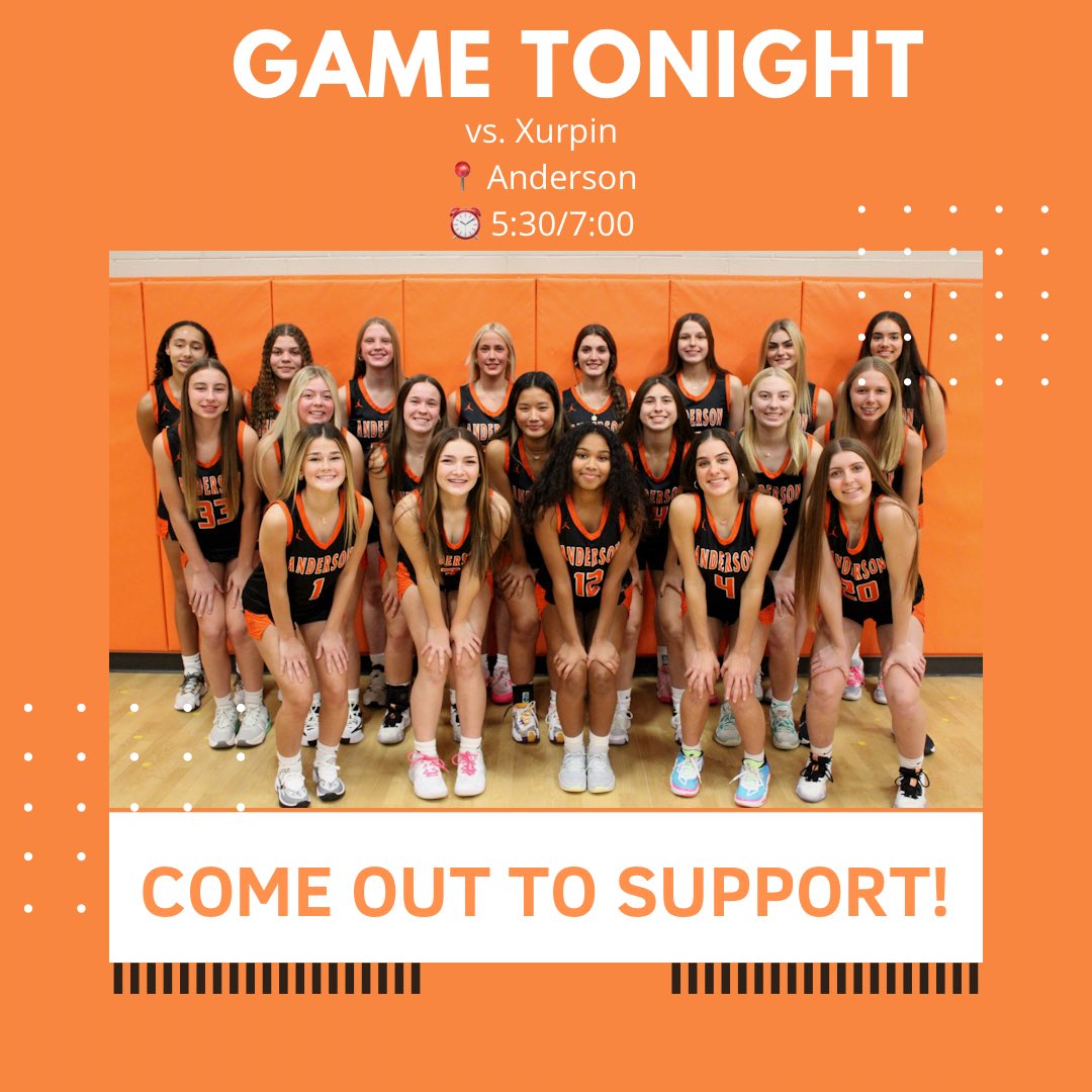 Come out and support our girls as they take on the team from Bartels Road tonight at home! We only play them once this season and could use all the support to bring home a win! 🖤🧡