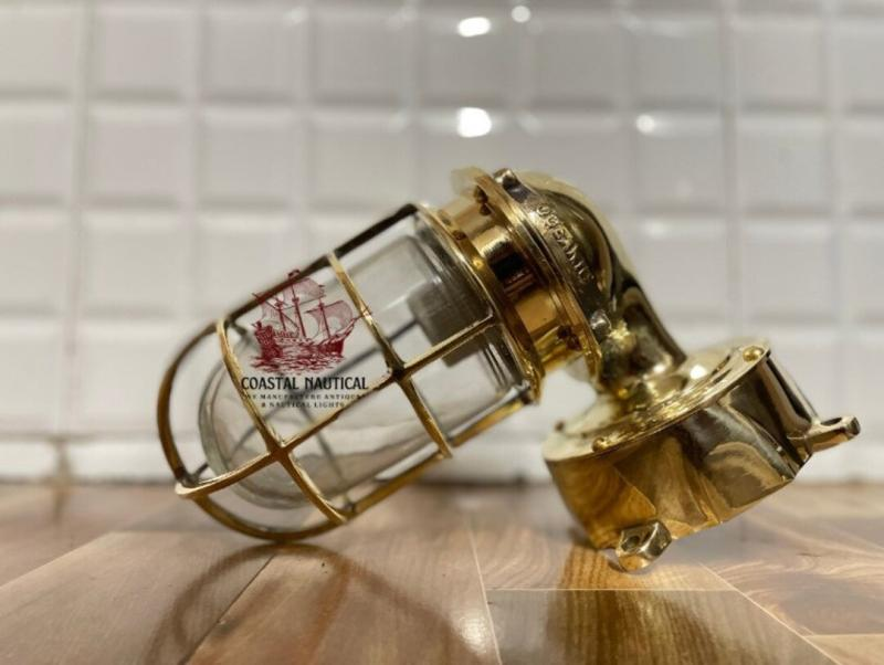 Excited to share the latest addition to my #etsy shop: New Nautical Ship Marine Brass Passageway Bulkhead Oceanic Light With Junction Box etsy.me/47tjXVE #gold #housewarming  #metalworking #bedroom #countryfarmhouse #industriallighting #vanitylight #bathroomwallsconce