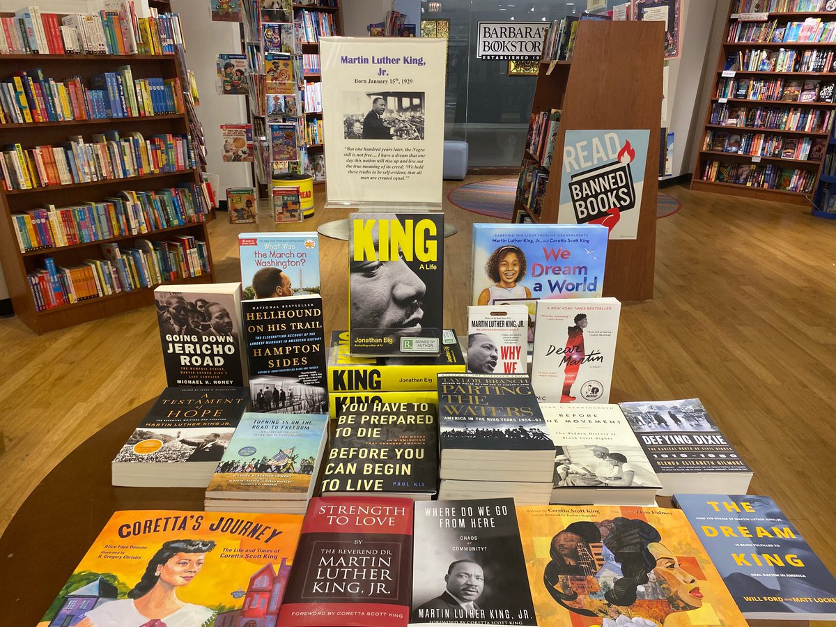 Jonathan Eig, author of the bestselling new biography King: A Life, stopped by our Macy’s location & signed our stock! Signed copies have been added to our annual display commemorating King’s birthday.