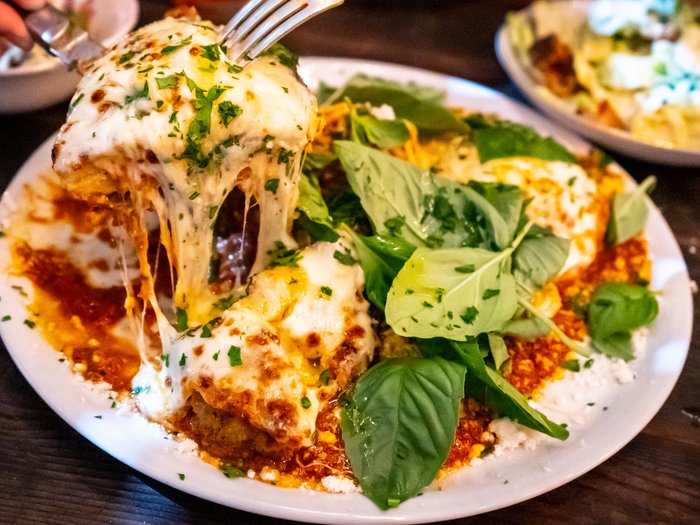 He's out having Italian for lunch.