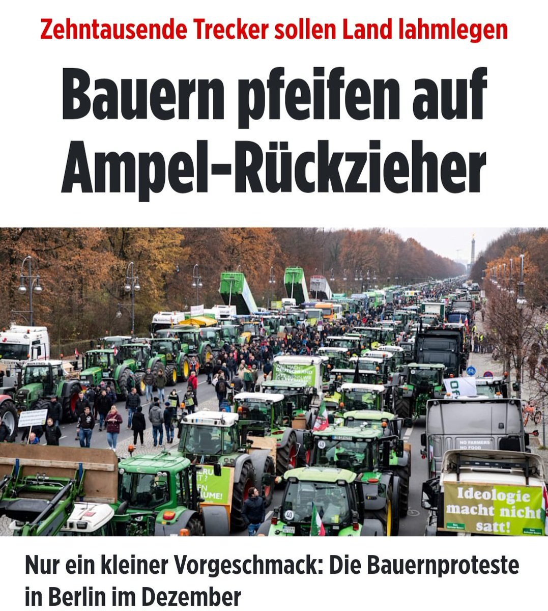 Nicht nur die Bauern!
ALLE!!! 😖🤬

#EsReicht #AmpelRuecktritt!

m.bild.de/politik/inland…