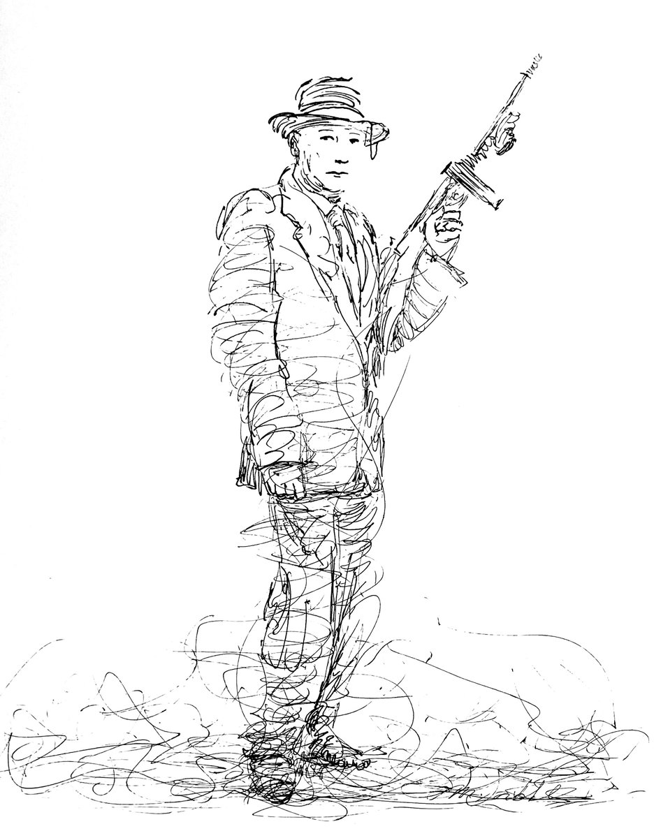 ScribbleNudes's tweet image. I Believe You, But My Tommy Gun Don’t
#inkonpaper #scribble