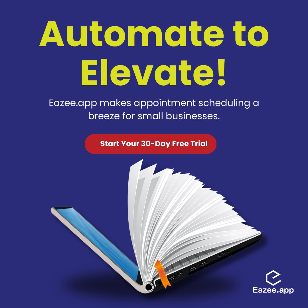 Transform your calendar with Eazee.app🚀! Experience seamless appointment scheduling automation, freeing up valuable time for your team. Embrace efficiency, reduce no-shows, and enhance client satisfaction. #EazeeEfficiency #AutomatedScheduling #Eazeeappforbusiness