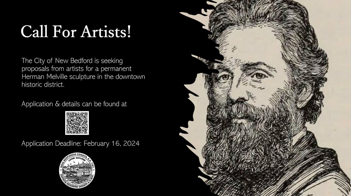 📢📢ATTENTION ARTISTS: We're building a Herman Melville statue in the historic district, and we're looking for artists interested in designing it. Artists can apply at forms.gle/teSbL3AE1hfvwV… - stay up to date on the project by emailing us at HermanMelvilleStatue@gmail.com