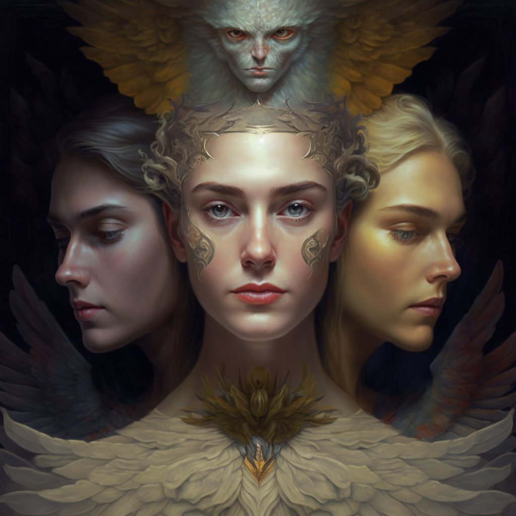 AIXLab1's tweet photo. "Guardians of the Psyche" from "The Freudian Project" #96 awaits. 🕊️ Embrace the spiritual essence of digital art.

Follow for transcendental NFT drops. Make your sanctuary on OpenSea. 🌟

🔗https://t.co/6u7qAWr73b

#NFTArt #SpiritualArt #TheFreudianProject #OpenSeaNFT #AIArtwork https://t.co/cLW26jITm3