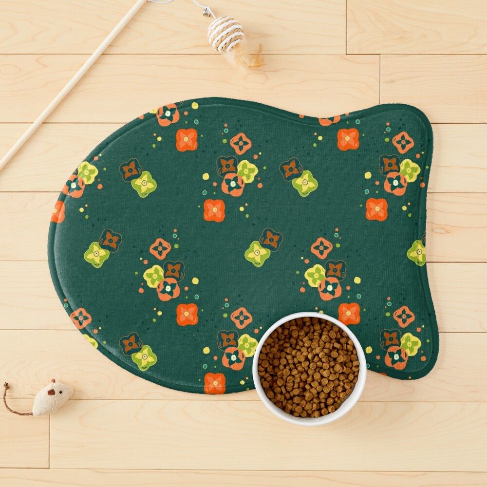 trudday's tweet image. buff.ly/3NSMPjk  #catmat #redbubble #persimmon #persimmondesign #catbed #pet #love #catlover