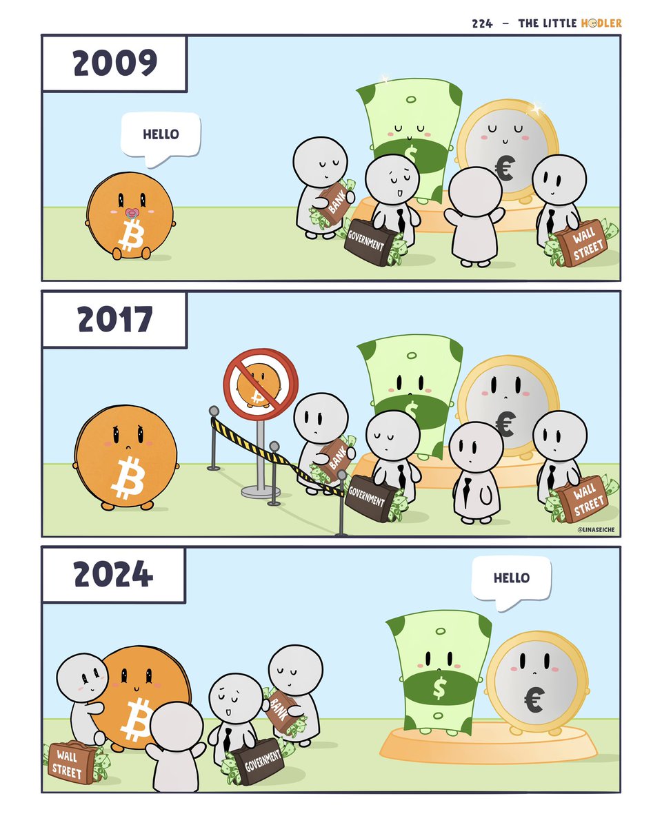 I want to travel back in time and tell Little #Bitcoin everything will be  okay 🥺