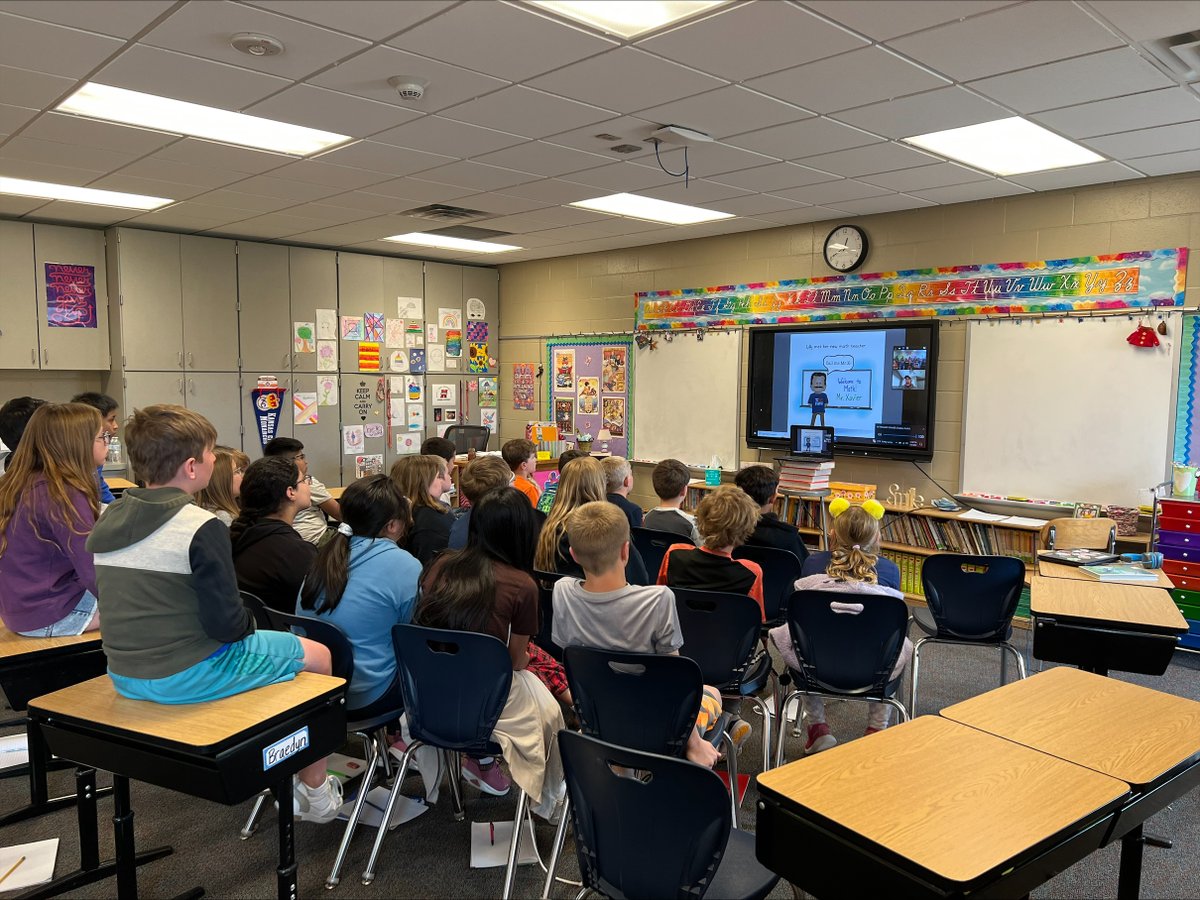 kevinsmithsd's tweet photo. I love reading Yucky! to classrooms and talking about what math really is. This is a group of students from Huron. @ericaboomsma #mathisnotyucky #mathisfun #dsumath
https://t.co/X80LyouHOl https://t.co/cQ7Zllyx2T