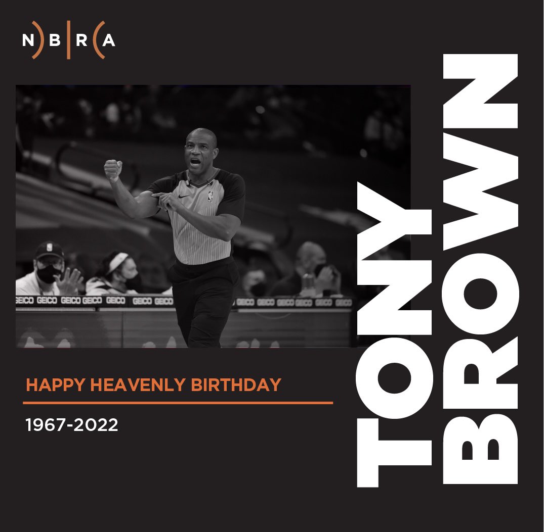 OfficialNBARefs's tweet photo. Happy heavenly birthday to former NBA referee, Tony Brown 🕊️ https://t.co/sXPUgKqPcB