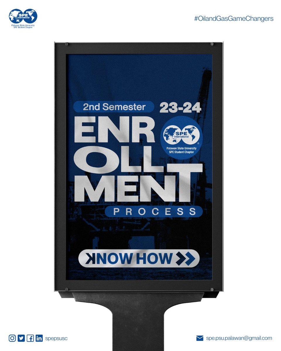 SPEPSUSC's tweet photo. [23-24 2ND SEMESTER ENROLLMENT]

Hey PetEs! With the commencement of the new semester here are the additional guidelines for a comprehensive enrollment process:

#OilandGasGameChangers
#WeAreSPEPSUSC
#WeAreSPE https://t.co/R9wyR0vgit