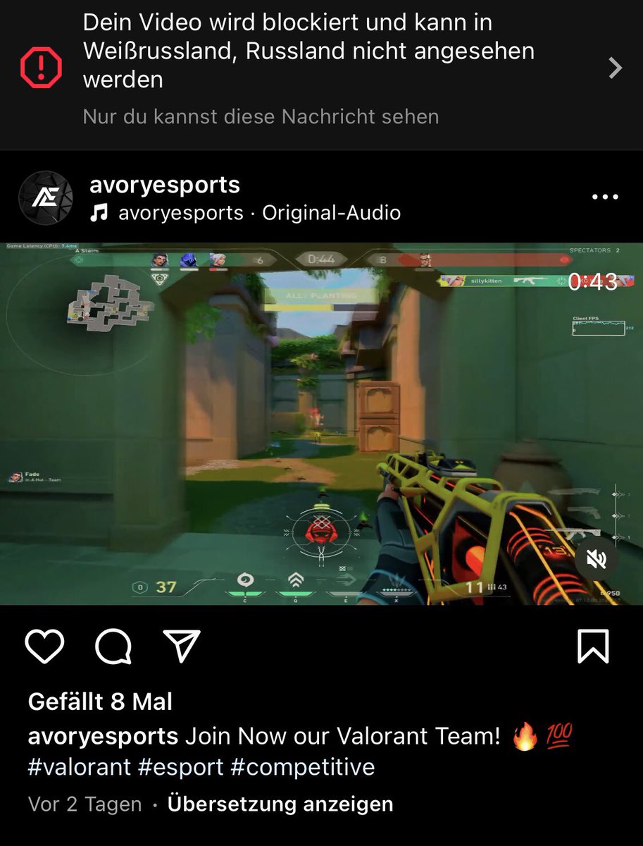avory_esports's tweet photo. Weißrussland &amp; Russland können wir leider nicht erreichen! 🥲😂 https://t.co/p94DcXZg15