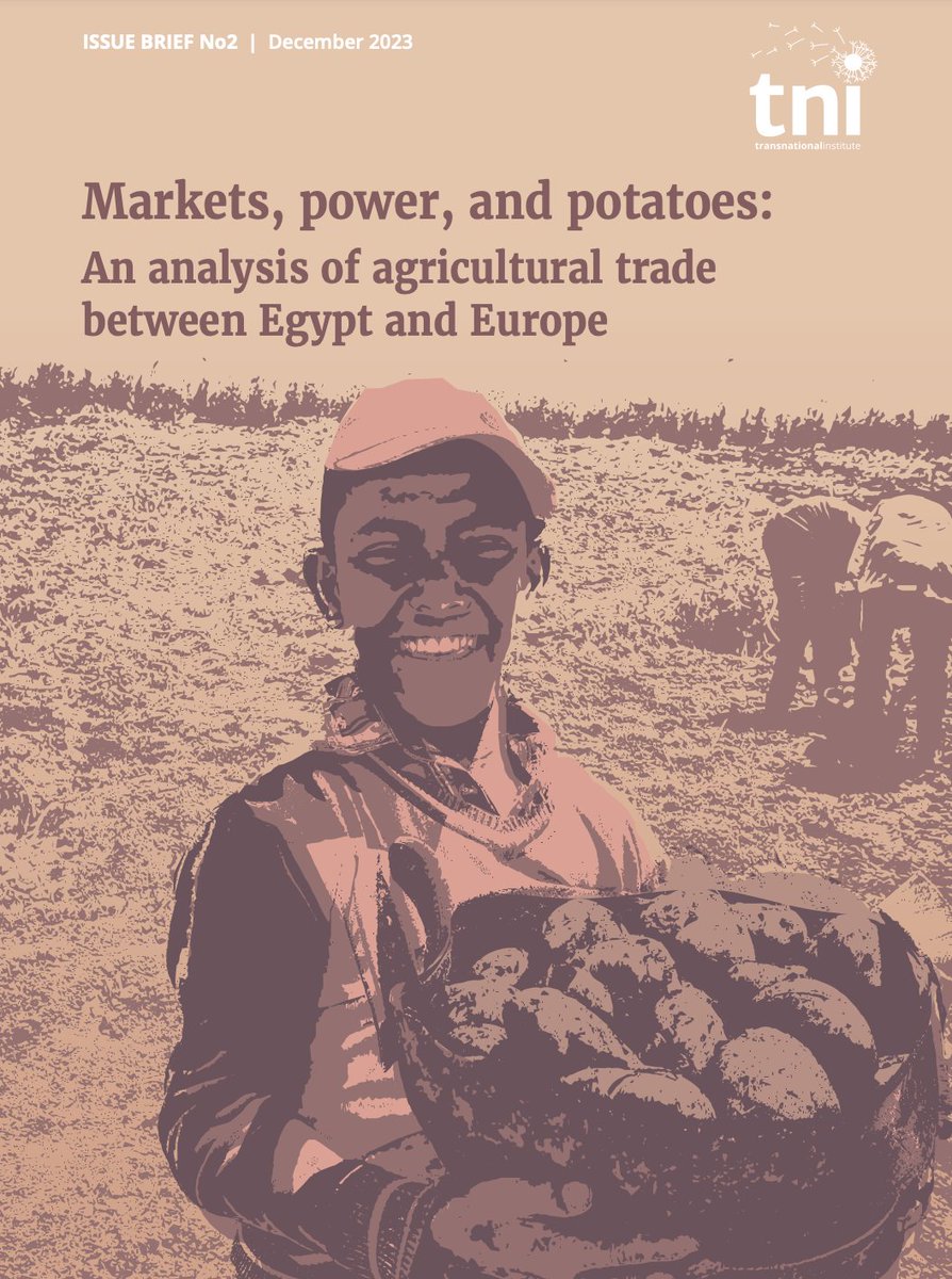 بمناسبة ازمة تقاوي البطاطس، الاقتصادي محمد رمضان نشر مؤخرا ورقة بحثية  مرتبطة بالموضوع بعنوان "الأسواق، وعلاقات القوة، وبطاطس: تحليل التجارة الزراعية بين مصر وأوروبا"
 tni.org/en/publication…