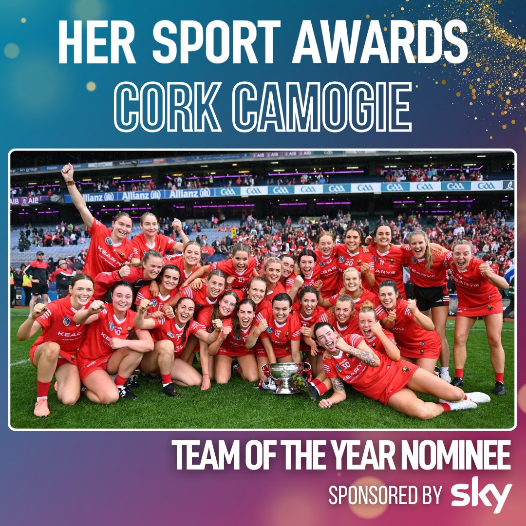 It was a season to remember for @CorkCamogie who ended their wait for @OfficialCamogie All-Ireland glory with the largest winning margin in an All-Ireland senior camogie decider since 1959. Vote here for the Team of the Year sponsored by @SkyIreland awards.hersport.ie