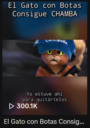 DeuzFilms's tweet photo. No puedo creerme que el video del gato con chamba ya tiene 300 mil visitas en Tiktok, no tengo palabras, muchas gracias por el apoyo.
Ya estamos trabajando en la segunda parte.
#Meme #Chamba #Fandub #Doblaje #Parodia #Gatoconbotas2 https://t.co/WfsF6Ediw6