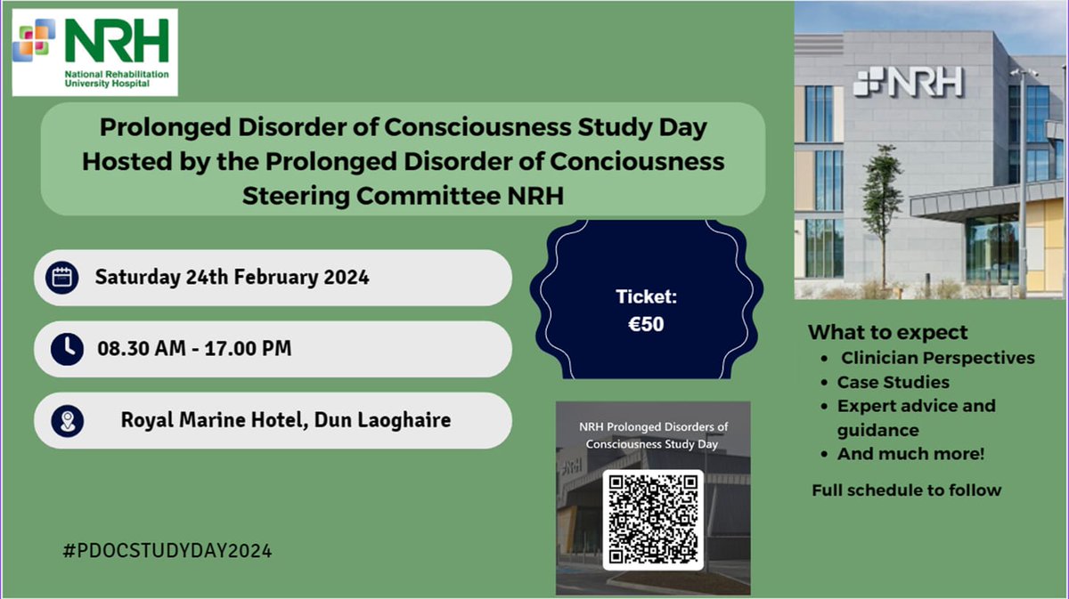 A great study day coming up for anyone working with patients in Prolonged Disorder of Consciousness