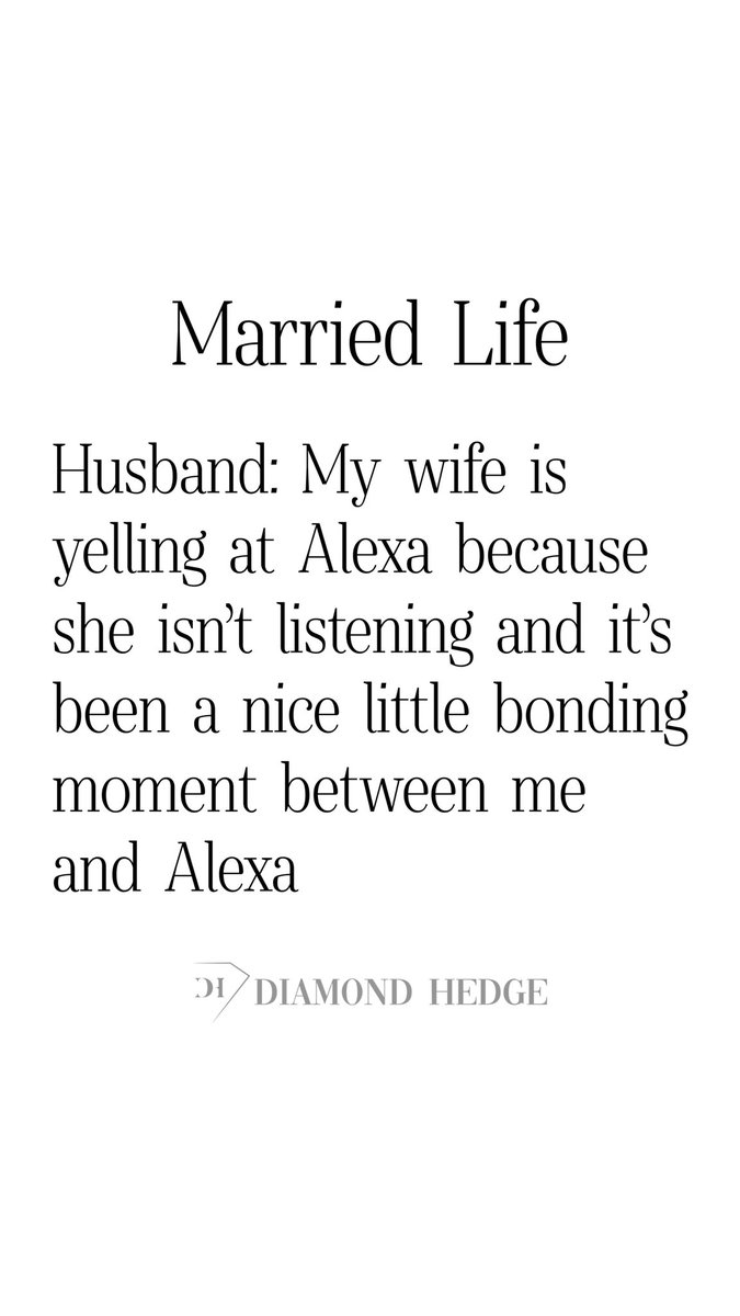 DiamondHedge's tweet image. Share with someone who can relate 😂    DiamondHedge.com #amazonalexa #alexa #Amazon