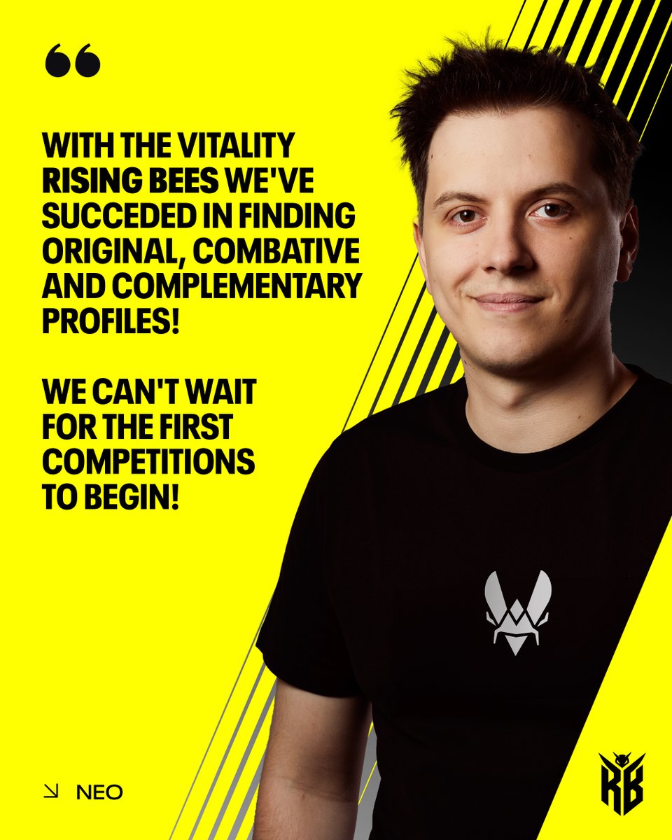 TeamVitality's tweet photo. You can read more about our ambitious Vitality Rising Bee's team here:

🇫🇷 https://t.co/GTLedtJMwX

🇬🇧https://t.co/gtbOL2Wohe https://t.co/JZ3XZ6iHzl