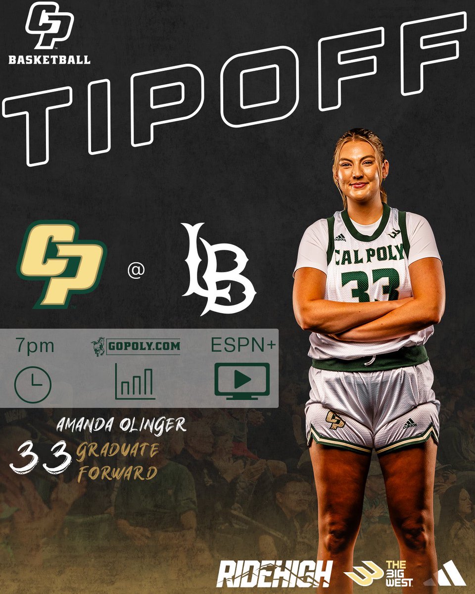 CalPolyWBB's tweet photo. Down south tonight looking to keep things rolling!

🆚 Long Beach State
📍 Long Beach, CA
⏰ 7pm
📺 https://t.co/d6pMnvFrbP
📊 https://t.co/pycgziAh7u

#RideHigh https://t.co/6n2c7CtMv1