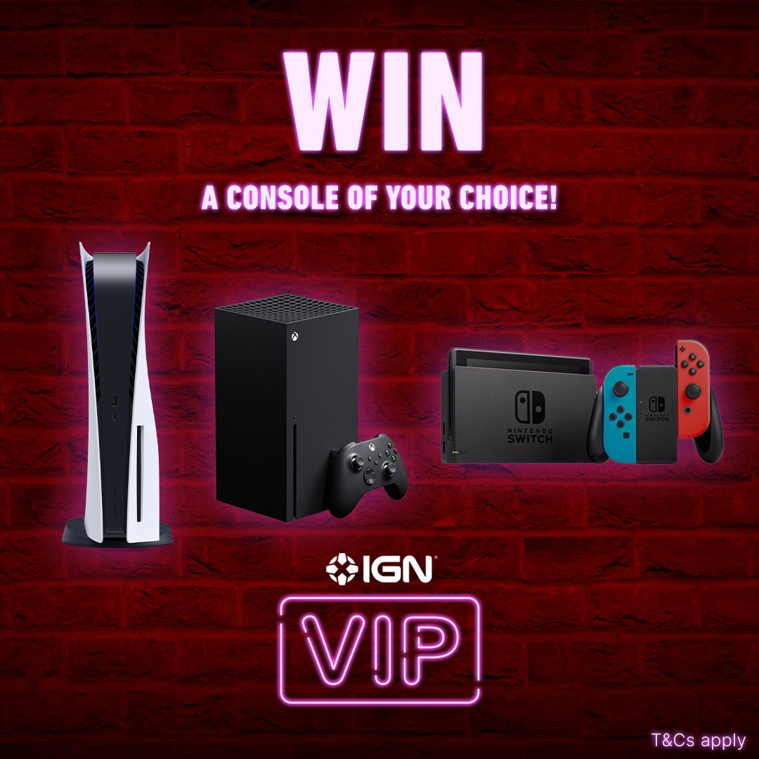 By joining IGN VIP, you can earn rewards and be entered to win a Nintendo Switch, PS5, or Xbox Series X just by taking surveys about IGN's content! bit.ly/3NjkS3U NoPurchNec.;18+; US; Rules on Registration Page #sweepstakes