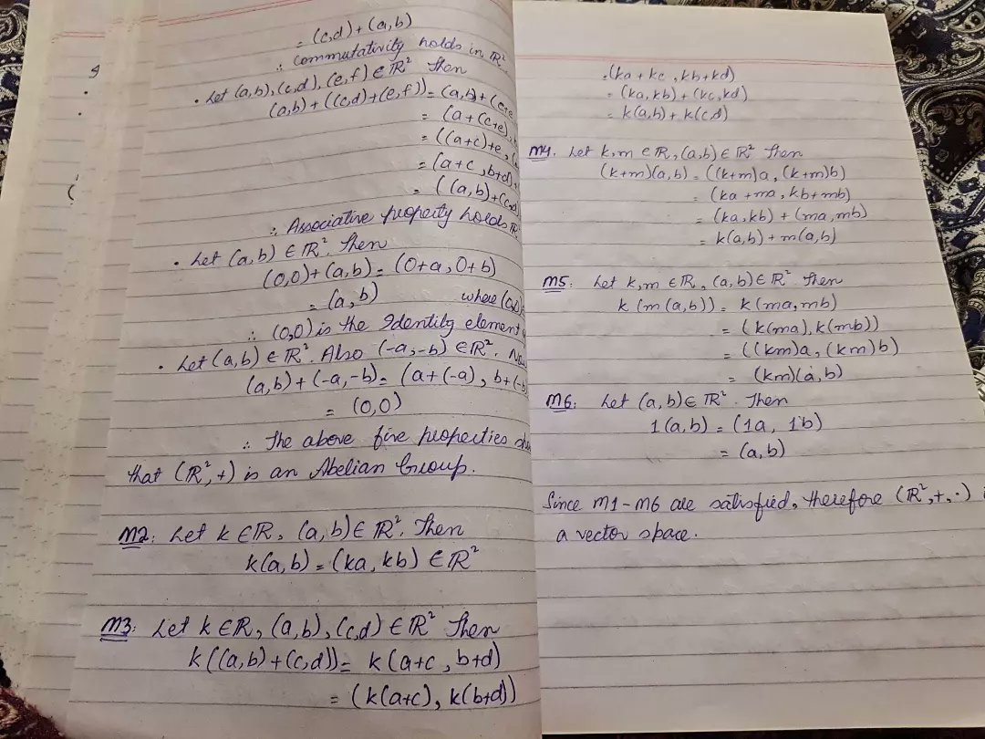 sumbultariq622's tweet image. Day4 -&amp;gt; Machine learning 

- Mathematics for ML
• Following IIT Roorkee playlist of Essential Mathematics for machine learning 
• Lecture#3( Learned about vector space its properties)
#100DaysofLearning #machinelearning #datascience #Mathematics