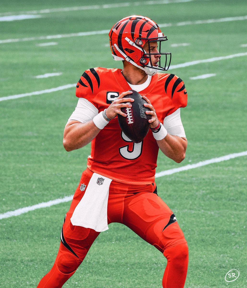 Nah. No need to be reminded of that era of Cincinnati Bengals football. 

How about all orange? 😛