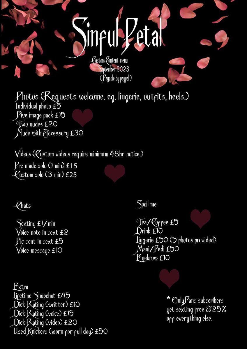 SinfulPetal (£7.50/mth no ppv) tweet media