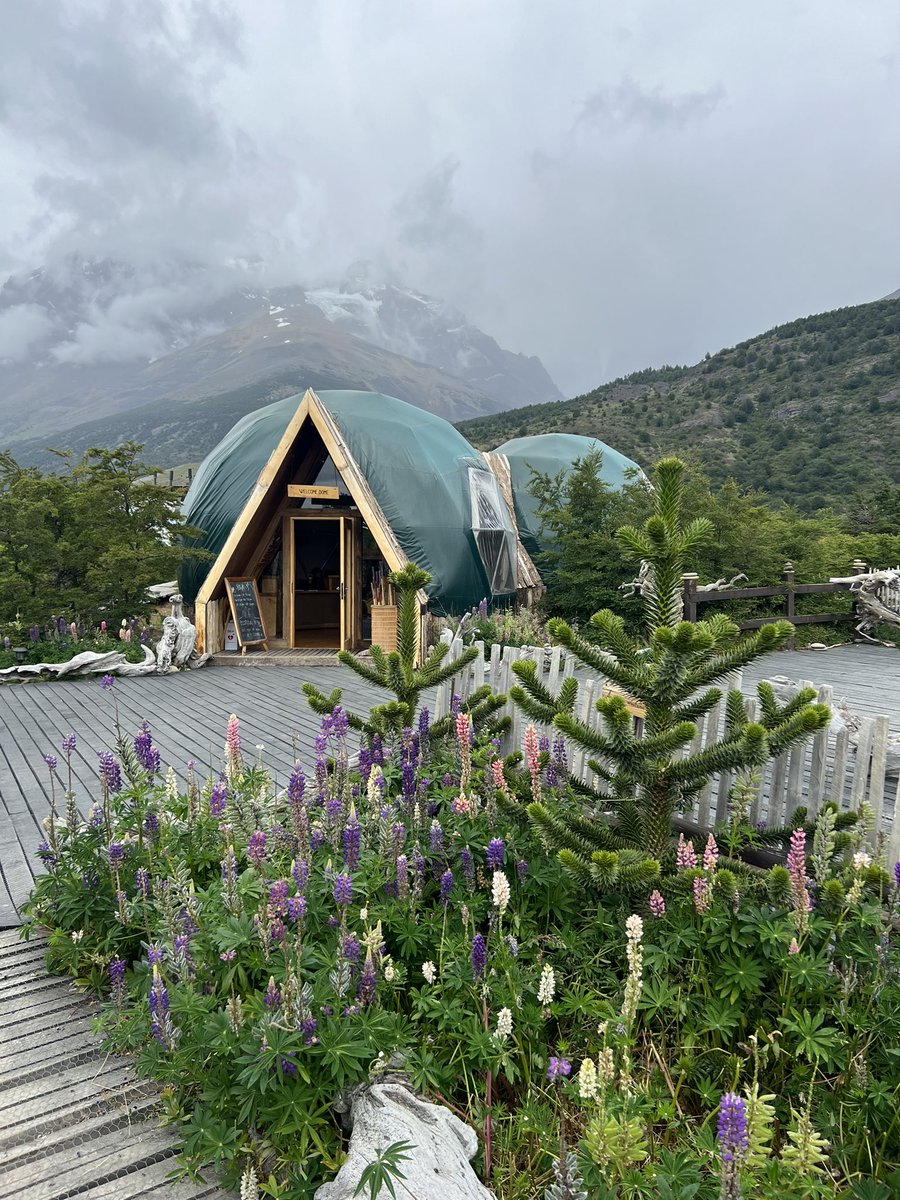Ecocamp Patagonia, right now. A rainy day in Torres del Paine national park doesn’t mean there is no beauty, right? 😍 #Chile