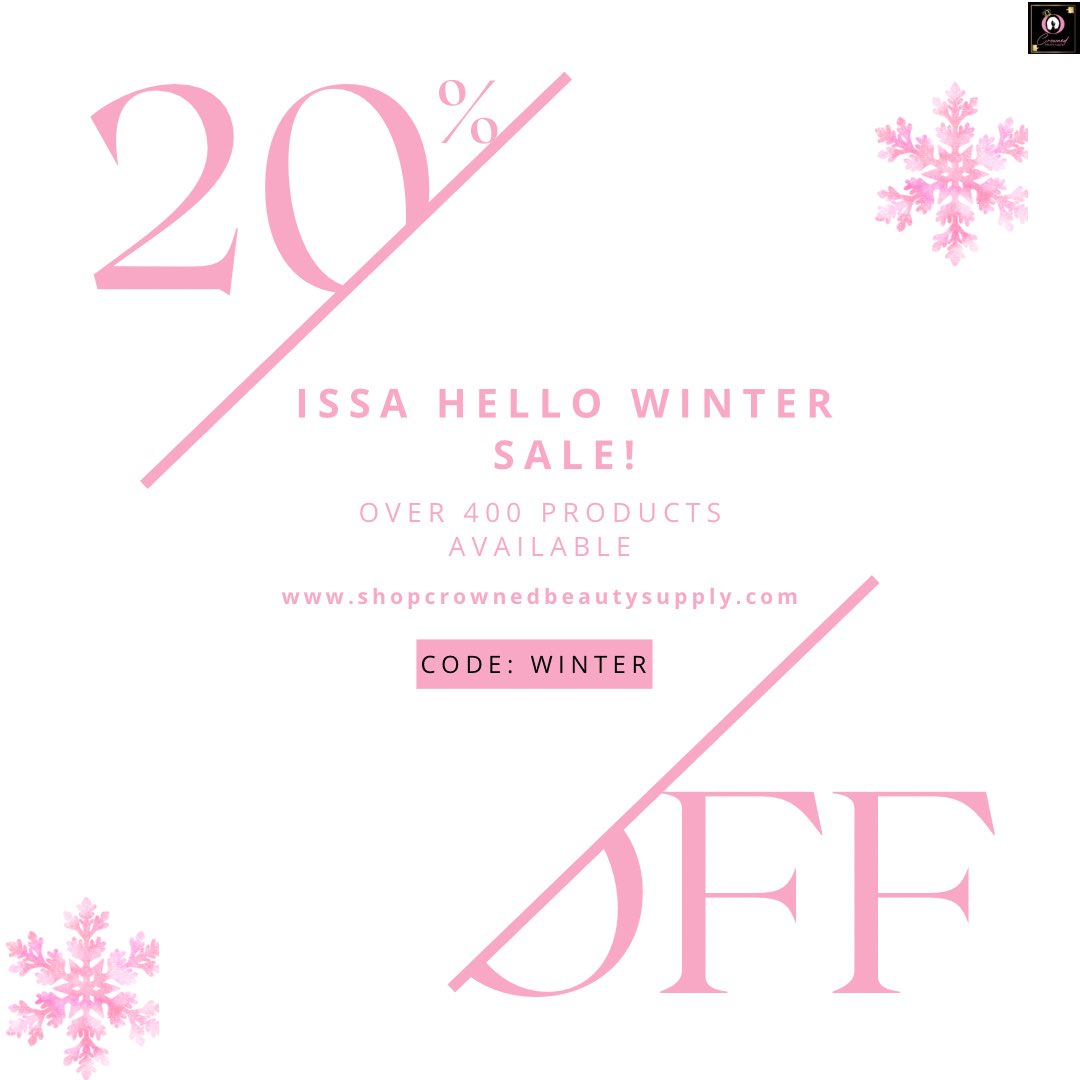 ROYALS, IT'S A NEW YEAR AND THAT MEANS A NEW YOU! 

We're here with the first sale of the year to give you 20% off all your favorite bundles/wigs, hair products and accessories! 

Use Code: Winter 

#HaveYouBeenCrowned?