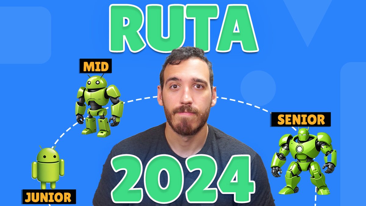 AristiDevs's tweet image. RUTA DE APRENDIZAJE para ser DESAROLLADOR ANDROID

- Desde cero
- Focus en las cosas importantes
- Con todo el contenido por escrito para tener todos los links a mano
- Hay regalo en el vídeo 🎁