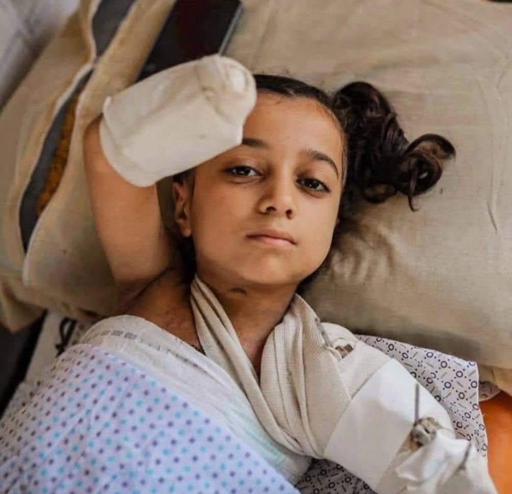DrLoupis's tweet photo. Hi @Israel 🇮🇱

Was this little Angel a “Hamas Terrorist” since you took her arms and her future? https://t.co/v8b0nZaZN4