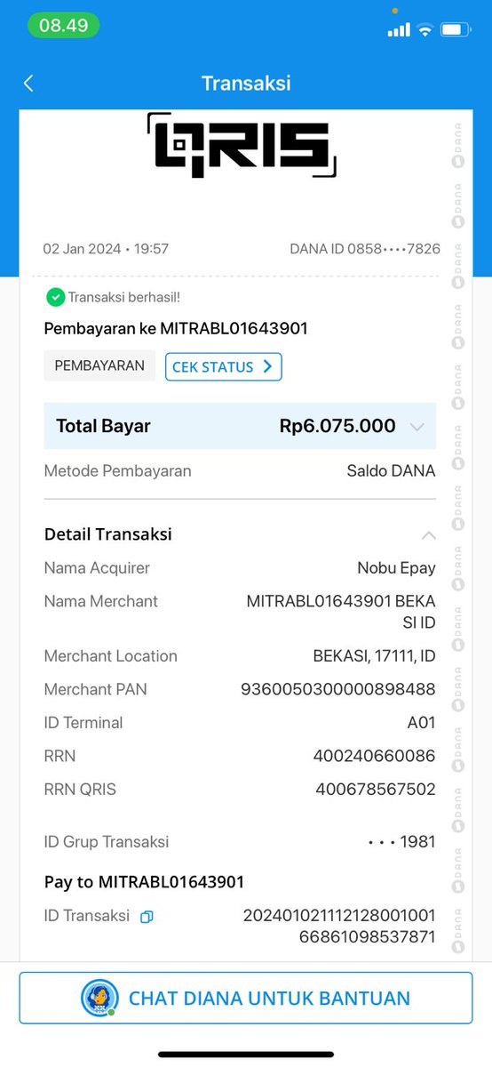 Guys yaAllah, jd aku nabung di Dana Goals totalnya 6jt an. Bener2 ga aku otak atik krn buat persiapan lanjut kuliah. Tnpa ada notif dll, tiba2 ada transaksi smpe nguras habis tabunganku nyisa 836 rupiah yaAllah😭 Bole mnta tolong tag akun dana biar uang ak bisa balik ga ya guys?