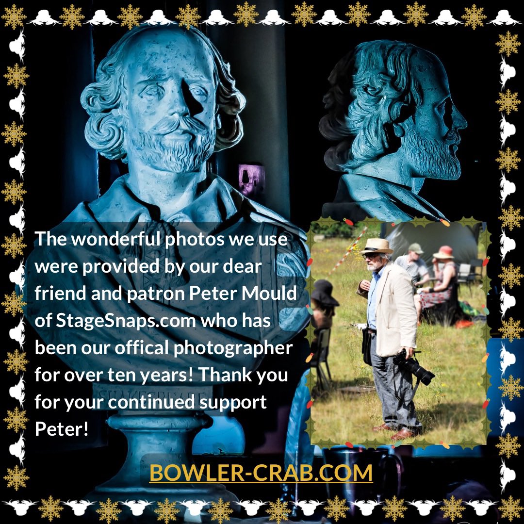 ‘On the eleventh day of Christmas, Bowler Crab gave to me …

ELEVEN JESTERS JESTING’

#christmas  #shakespeare #Shakespearequotes  #shakespearechristmas #twelfthnight #twelvedaysofchristmas #bowlercrabtheatre #twelfthnightcountdown