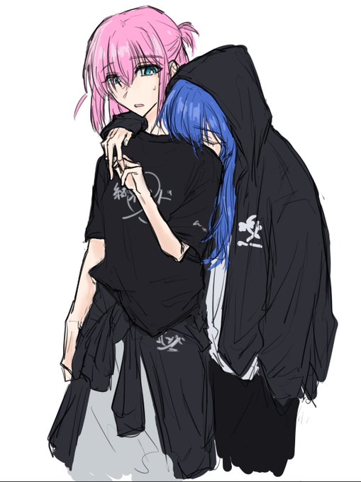 「2girls jacket around waist」 illustration images(Latest)