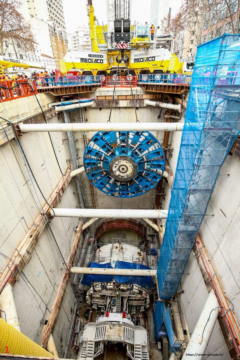 LCParisiens's tweet image. L'année 2024, c'est la mise en service de 3 prolongements de ligne. Voici les tunneliers qui ont été utilisés :
➡️ RER E à Nanterre, tunnelier Virginie (1). 
➡️ Ligne 11 à Rosny-sous-Bois, tunnelier Sofia (2). 
➡️ Ligne 14 à Orly, tunneliers Koumba (3), Claire (4) et Allison (5).