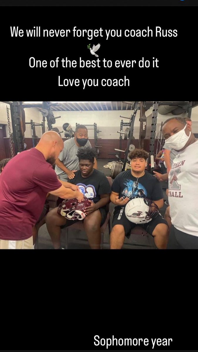 Not only a mentor not only a coach but one of the best people I could meet and we all truly loved you coach Russ. We will NEVER forget you coach I wish I could give you a hug for all the times you been there for me. The kindest soul a man could’ve ever met. Rest easy coach Russ🕊️