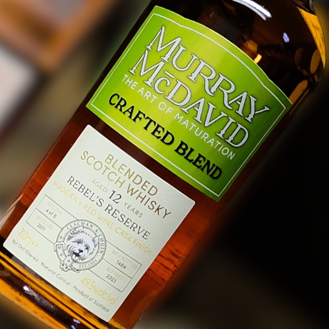 Murray_McDavid's tweet photo. Crafted with a rebellious spirit, this 2023 release combines richly peated single malts with an aged single grain. 

Break conventions with a #dram of #RebelsReserve - where tradition meets innovation🔥

#MurrayMcDavid #InspiredScotchWhisky #ArtofMaturation #CraftedBlend https://t.co/9Xzw9fE2jH