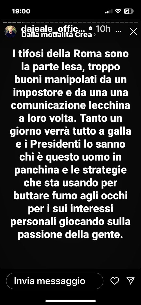 joseseiperme's tweet photo. Pensa come se sta a cagà sotto Murigno cne ha detto che uscirà tutto fuori!!!!
Pensa come se fanno ricatta i Friedkin che c’hanno i sordi che je escono dalle orecchie, da Murigno.
Pensa esse analfabeta funzionale e definirsi comunicatore.
Pensa ‘npó! https://t.co/YvI4KR7uWM