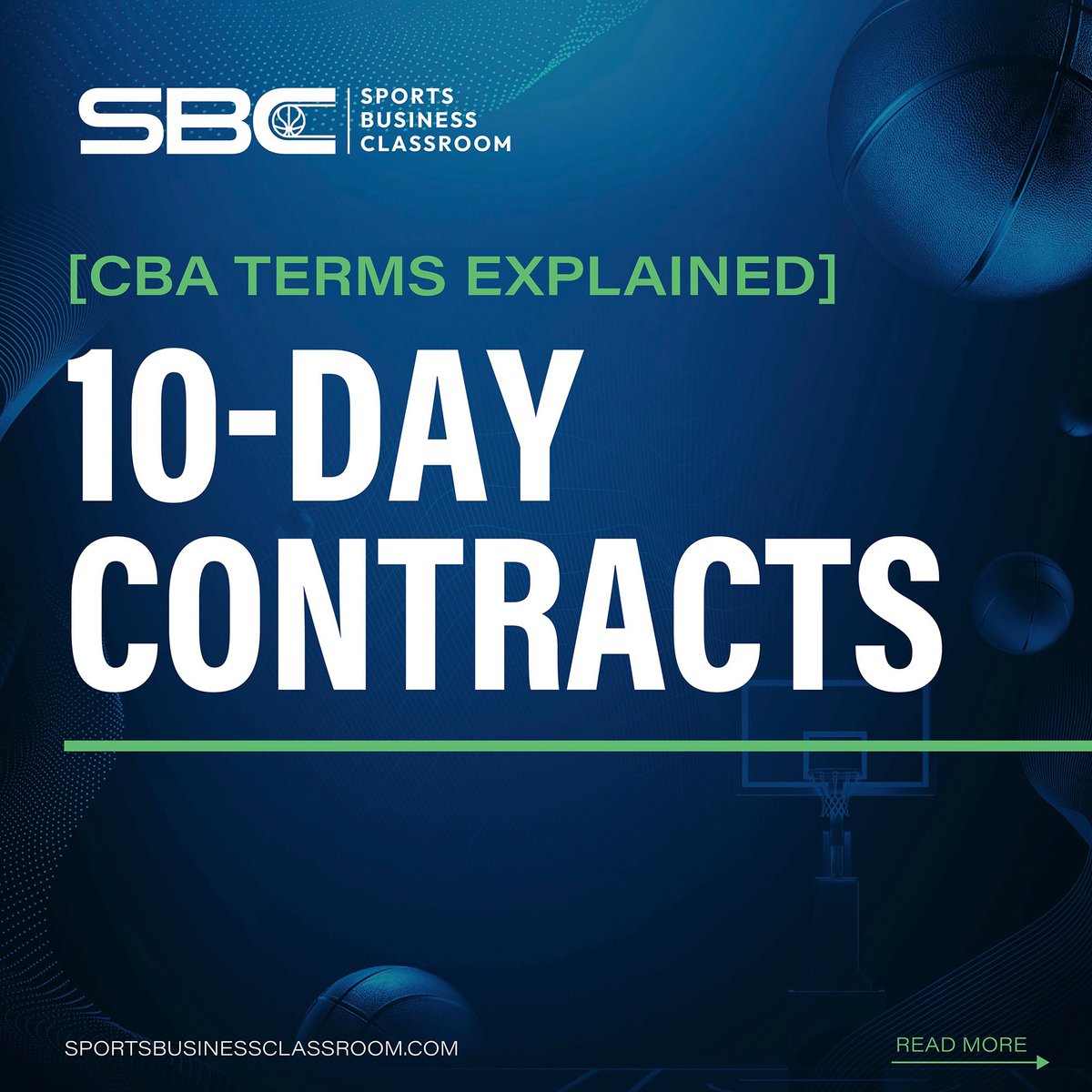 SportsBizClass's tweet photo. Players are allowed to sign 10-Day Contracts on Friday🏀
Swipe to dive into the world of the CBA as we unravel the significance of the ‘10-Day Contracts’.⬅️
#CBAExplained #breakintobasketball #CBATERMSEXPLAINED https://t.co/tzMqe3qbG0