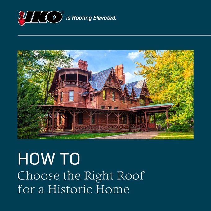 Restoring a roof on a historic home can be challenging to approach. You have to maintain the integrity of the home's history while installing something that can properly protect an old home. 

Read IKO's article to on the Content Hub to learn more: bit.ly/3GYZkWp
