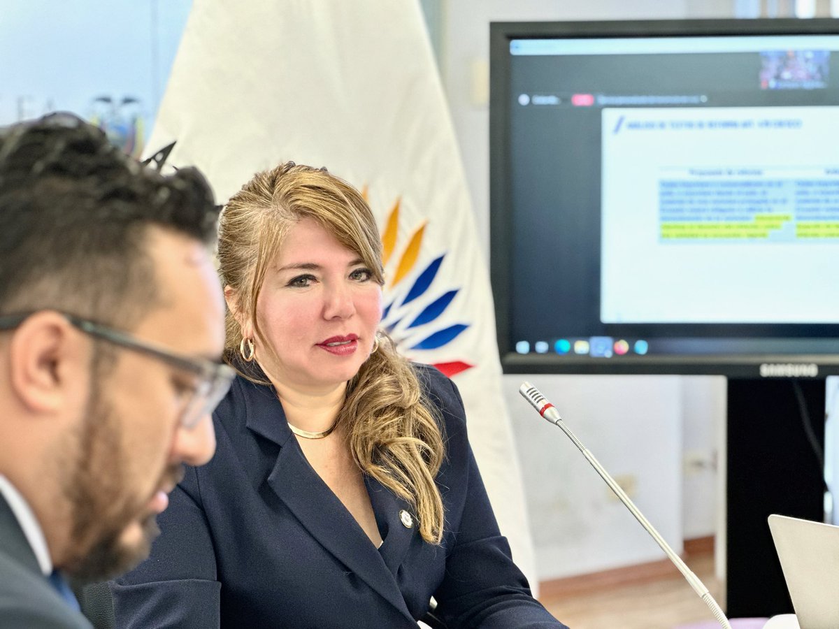 zolandapluasec's tweet photo. En @EducacionAN continuamos abordando el tratamiento de proyectos de ley y hoy escuchamos a Luisa Torres, directora del Servicio Nacional de Derechos Intelectuales; y Santiago Mosquera experto en propiedad intelectual acerca del proyecto de Ley #CodigoIngenios . https://t.co/JAQPjrzZN8