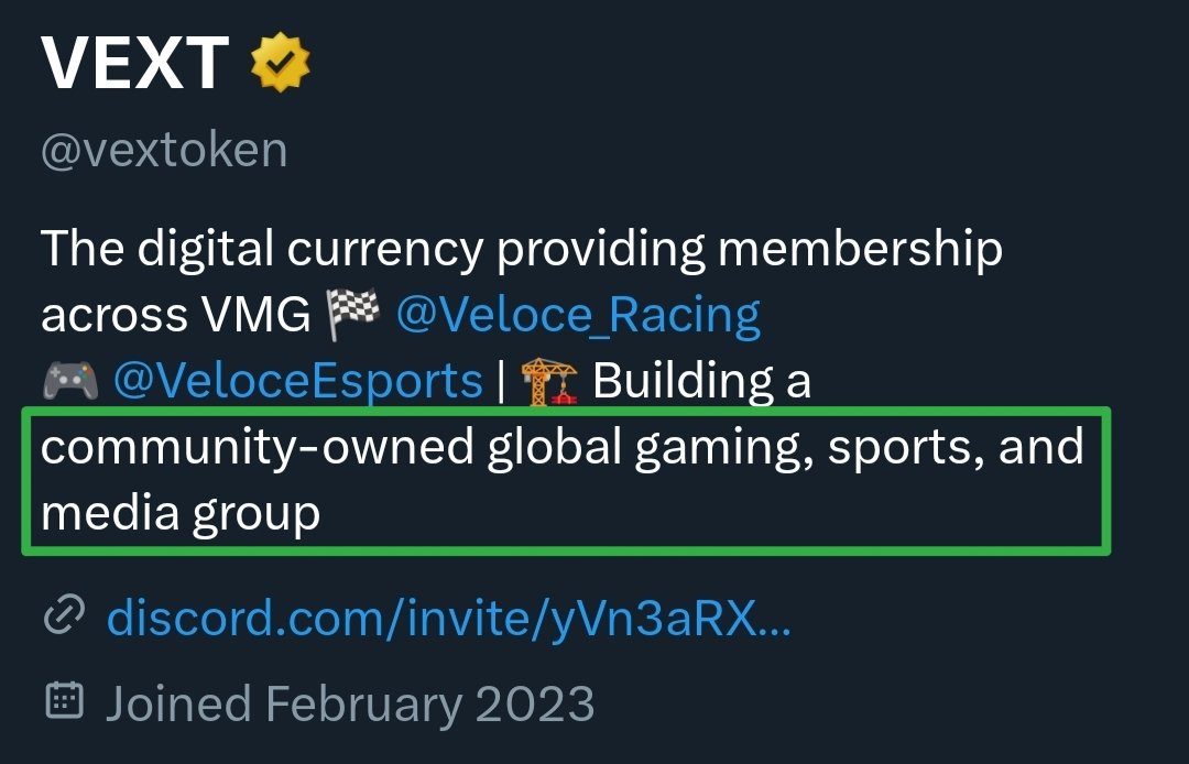 Sangita_gems's tweet photo. Personally, holding my bag and will be adding some more $VEXT here

The team continues to work and build out the tool.  📈

50% - 2X Minimum Short/mid term 🎯

#MEXC https://t.co/sQ5anPt0EI