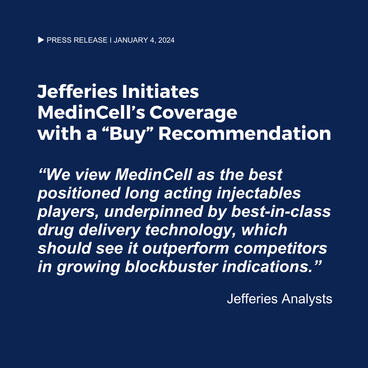 Medincell tweet media